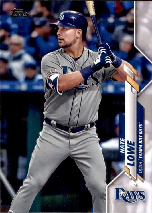 2020 Topps #626 Nate Lowe NM-MT Tampa Bay Rays Baseball Card - Baseball Card Single
