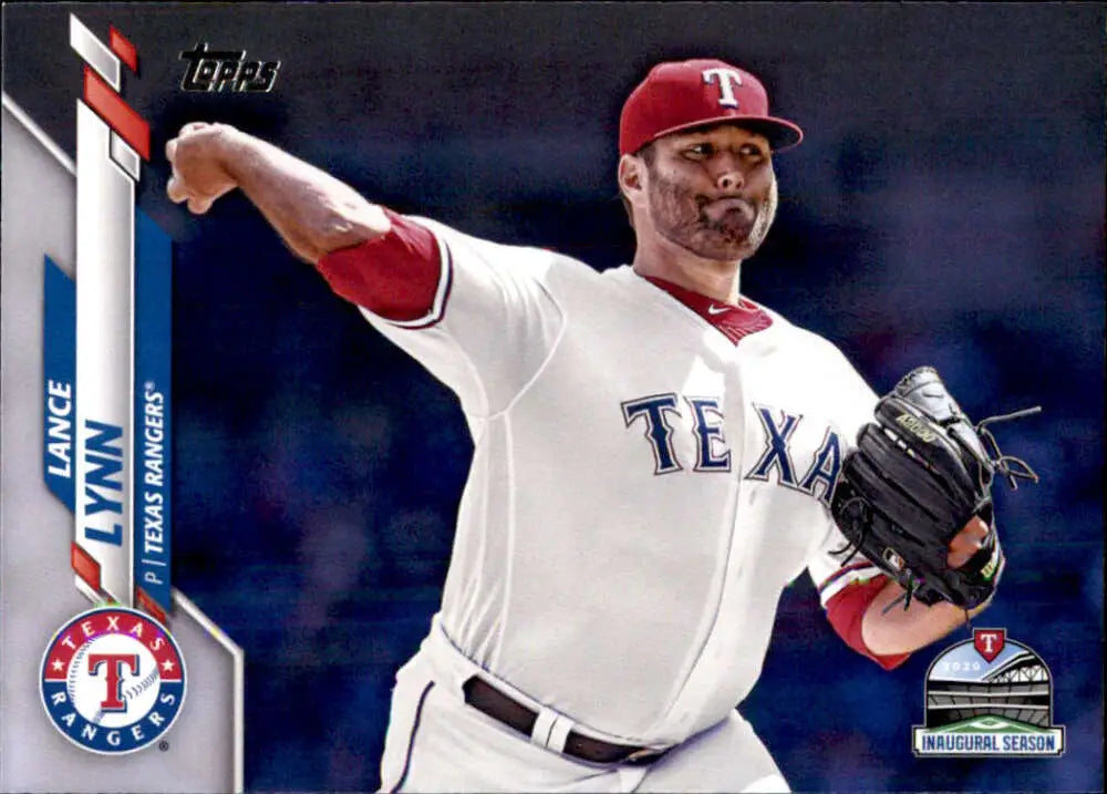 2020 Topps #633 Lance Lynn NM-MT Texas Rangers Baseball Card - Baseball Card Single