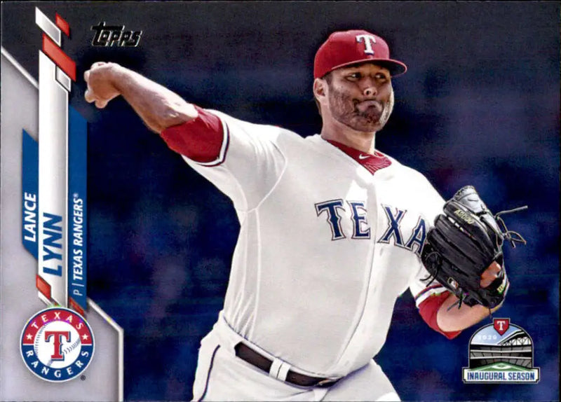 2020 Topps #633 Lance Lynn NM-MT Texas Rangers Baseball Card - Baseball Card Single