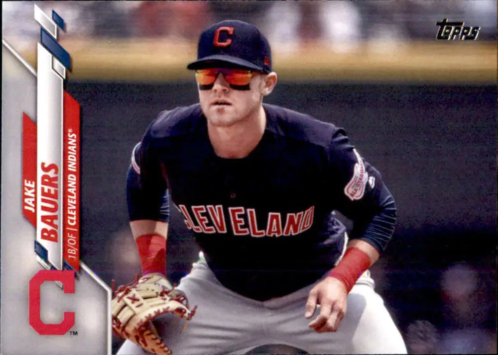 2020 Topps #636 Jake Bauers NM-MT Cleveland Indians Baseball Card - Baseball Card Single