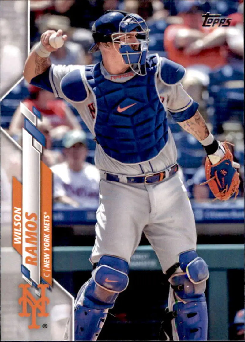 2020 Topps #643 Wilson Ramos NM-MT New York Mets Baseball Card - Baseball Card Single