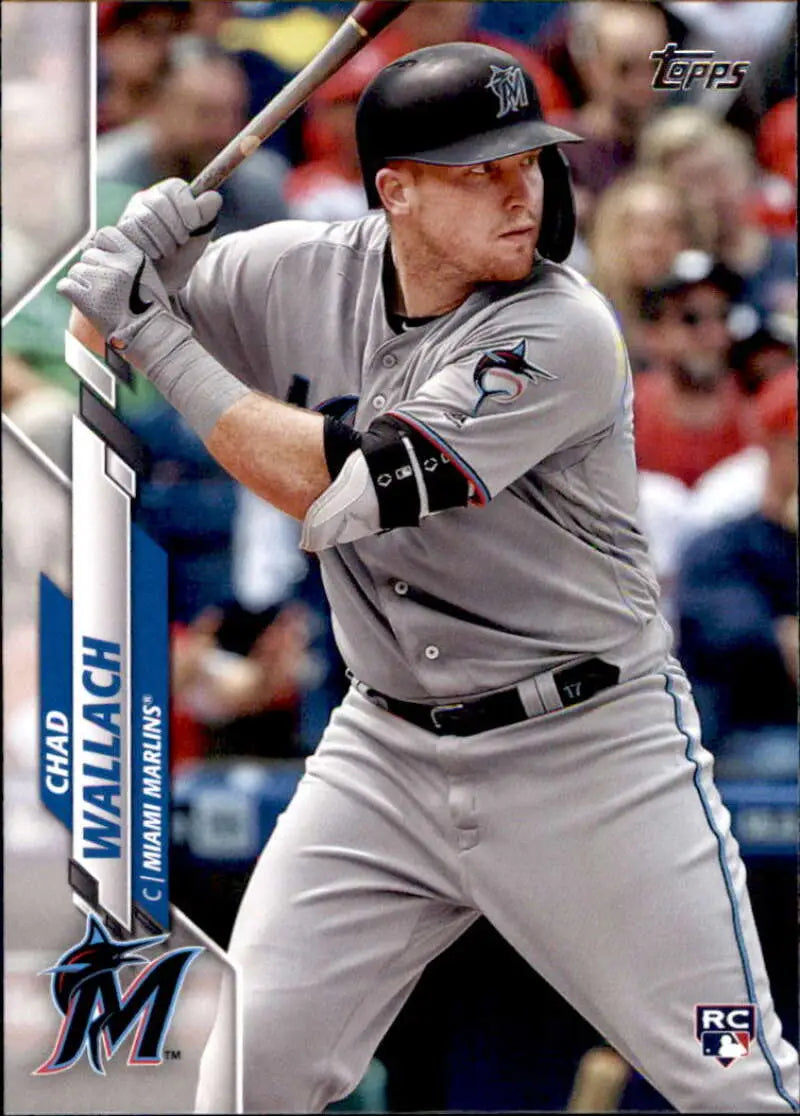2020 Topps #658 Chad Wallach NM-MT RC Rookie Miami Marlins Baseball Card - Baseball Card Single