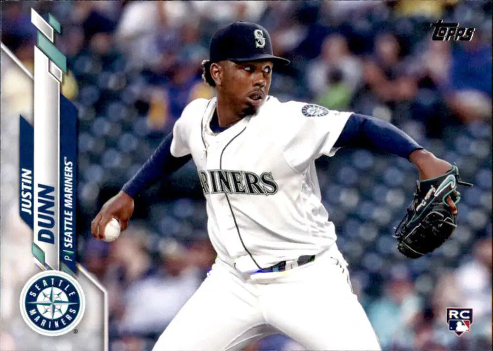2020 Topps #661 Justin Dunn NM-MT RC Rookie Seattle Mariners Baseball Card - Baseball Card Single