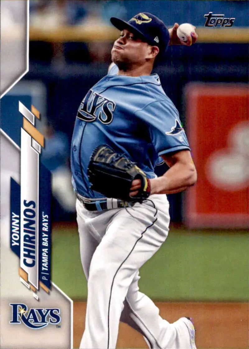 2020 Topps #664 Yonny Chirinos NM-MT Tampa Bay Rays Baseball Card - Baseball Card Single
