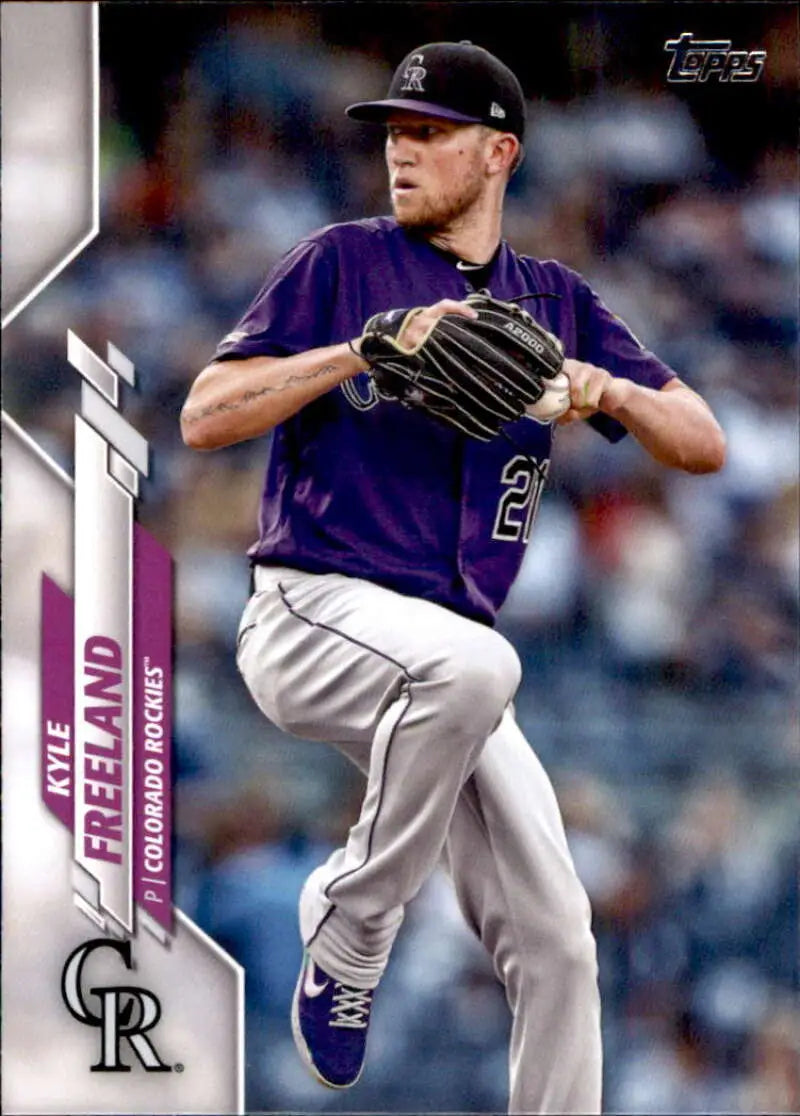 2020 Topps #666 Kyle Freeland NM-MT Colorado Rockies Baseball Card - Baseball Card Single