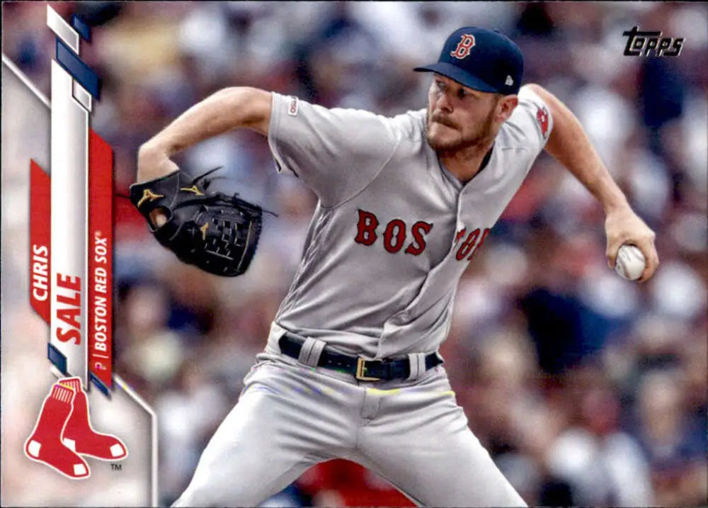 2020 Topps #672 Chris Sale NM-MT Boston Red Sox Baseball Card - Baseball Card Single