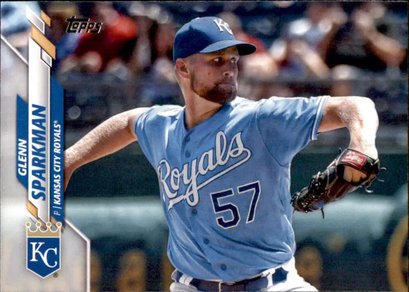 2020 Topps #679 Glenn Sparkman NM-MT Kansas City Royals Baseball Card - Baseball Card Single