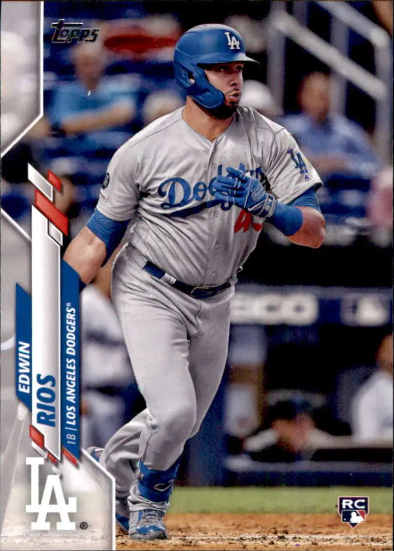 2020 Topps #681 Edwin Rios NM-MT RC Rookie Los Angeles Dodgers Baseball Card - Baseball Card Single