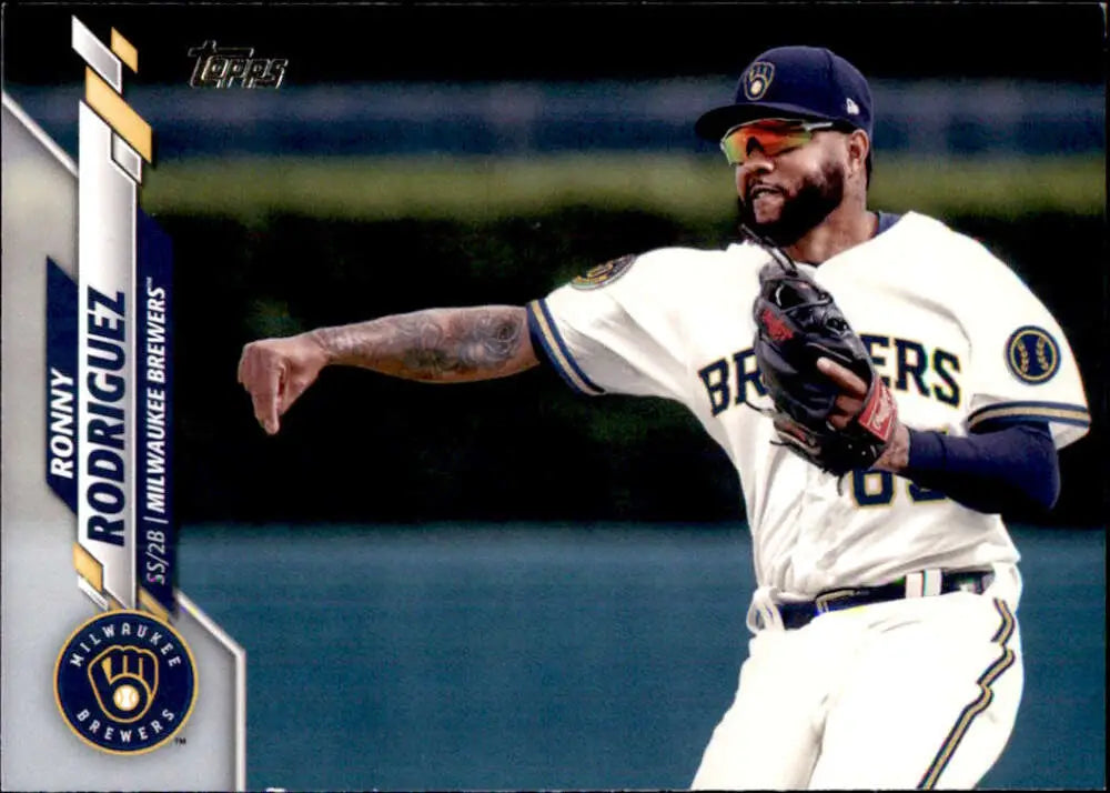 2020 Topps #682 Ronny Rodriguez NM-MT Milwaukee Brewers Baseball Card - Baseball Card Single