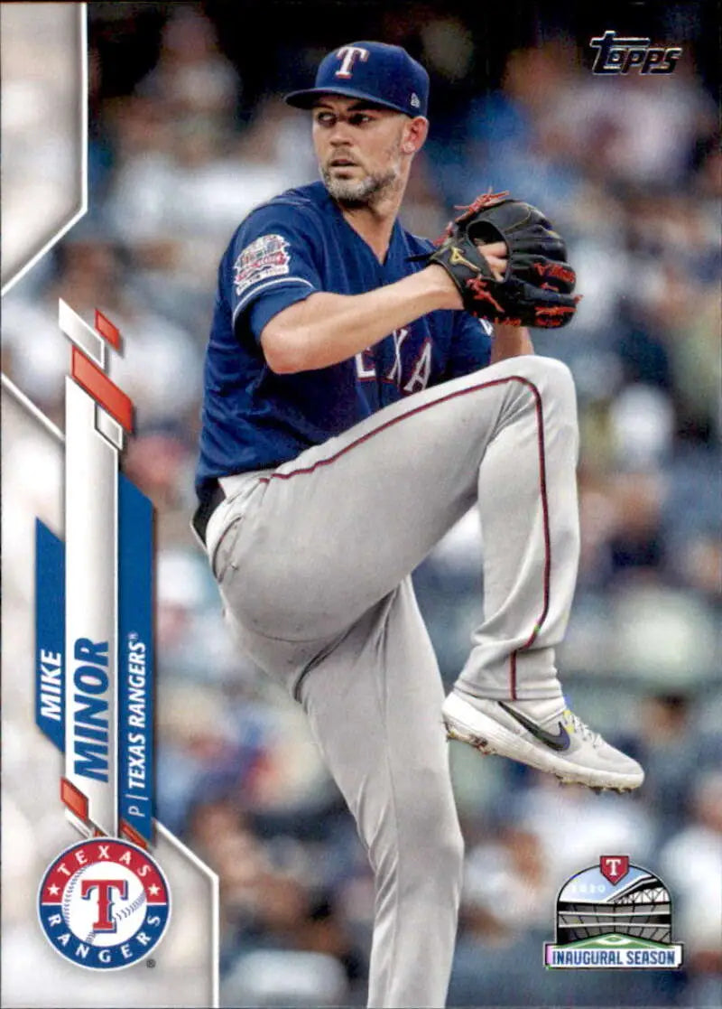2020 Topps #684 Mike Minor NM-MT Texas Rangers Baseball Card - Baseball Card Single