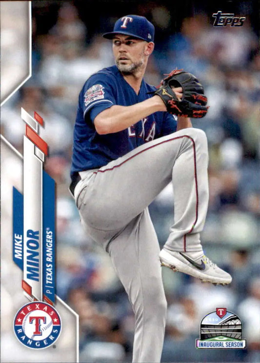 2020 Topps #684 Mike Minor NM-MT Texas Rangers Baseball Card - Baseball Card Single