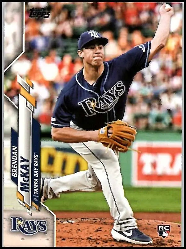 2020 Topps #69 Brendan McKay NM-MT RC Rookie Tampa Bay Rays Baseball Card - Baseball Card Single