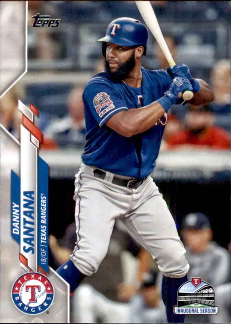 2020 Topps #695 Danny Santana NM-MT Texas Rangers Baseball Card - Baseball Card Single