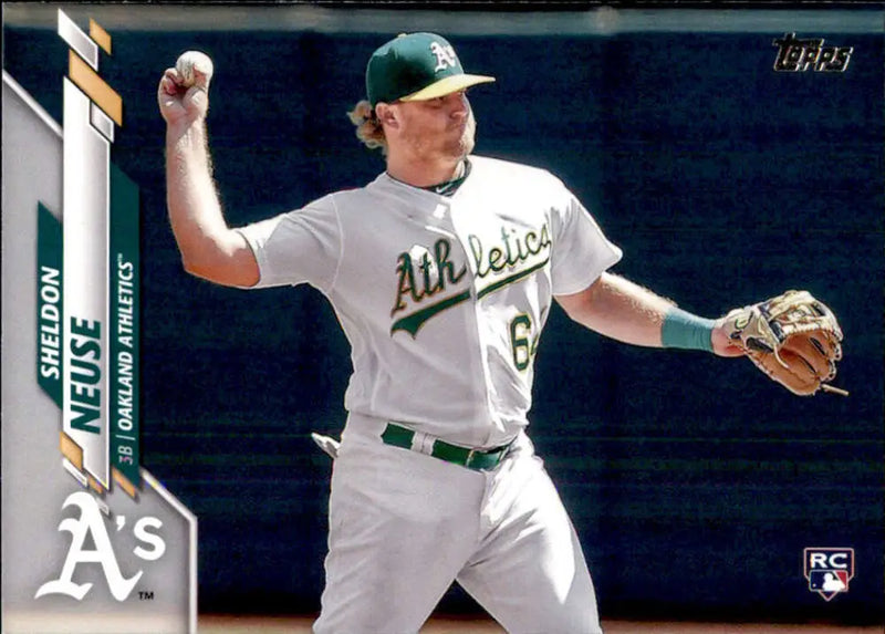 2020 Topps #699 Sheldon Neuse NM-MT RC Rookie Oakland Athletics Baseball Card - Baseball Card Single