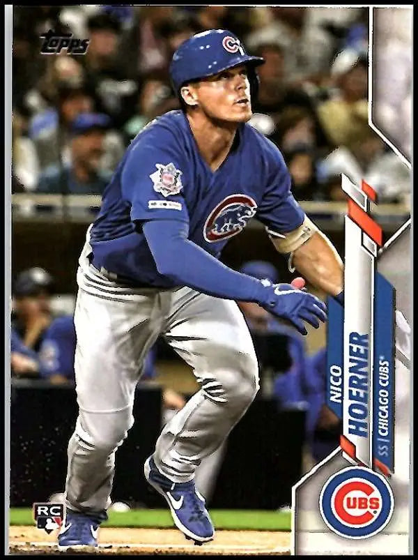 2020 Topps #70 Nico Hoerner NM-MT RC Rookie Chicago Cubs Baseball Card - Baseball Card Single