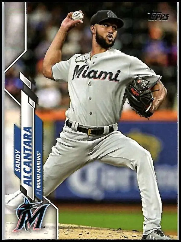 2020 Topps #71 Sandy Alcantara NM-MT Miami Marlins Baseball Card - Baseball Card Single