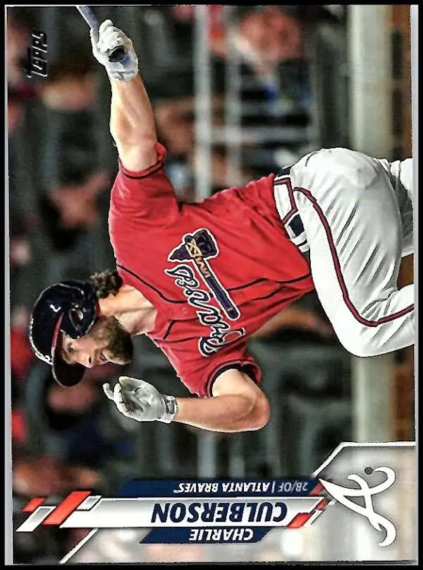 2020 Topps #77 Charlie Culberson NM-MT Atlanta Braves Baseball Card - Baseball Card Single