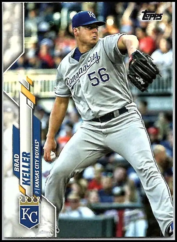 2020 Topps #79 Brad Keller NM-MT Kansas City Royals Baseball Card - Baseball Card Single