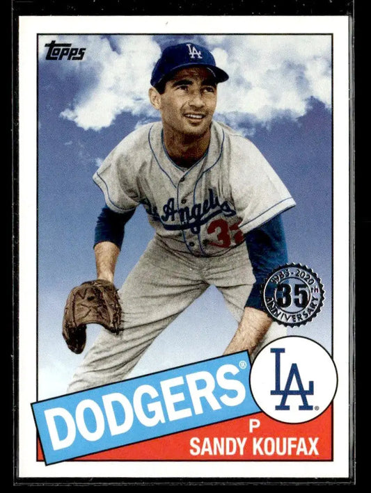 2020 Topps #85-55 Sandy Koufax 1985 Topps Baseball 35th Anniversary (Series One) - Baseball Card Single
