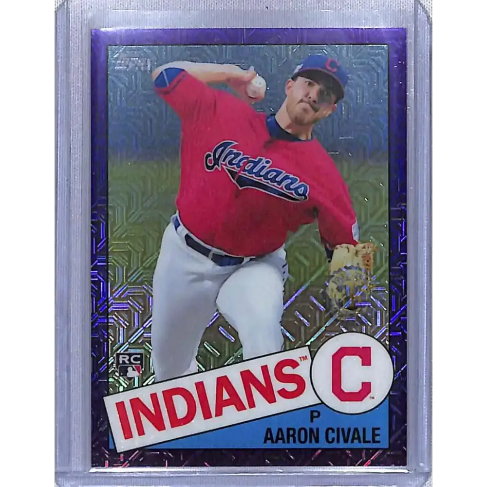 2020 Topps #85TC-13 Aaron Civale #/75 Cleveland Indians NM-MT Baseball Card - Baseball Card Single