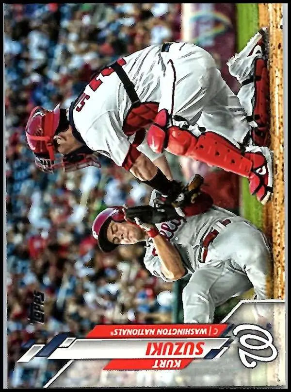 2020 Topps #89 Kurt Suzuki NM-MT Washington Nationals Baseball Card - Baseball Card Single