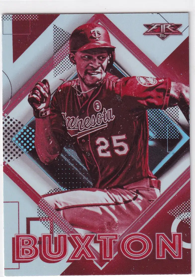 2020 TOPPS #90 BYRON BUXTON RED- MINNESOTA TWINS - Baseball Card Single