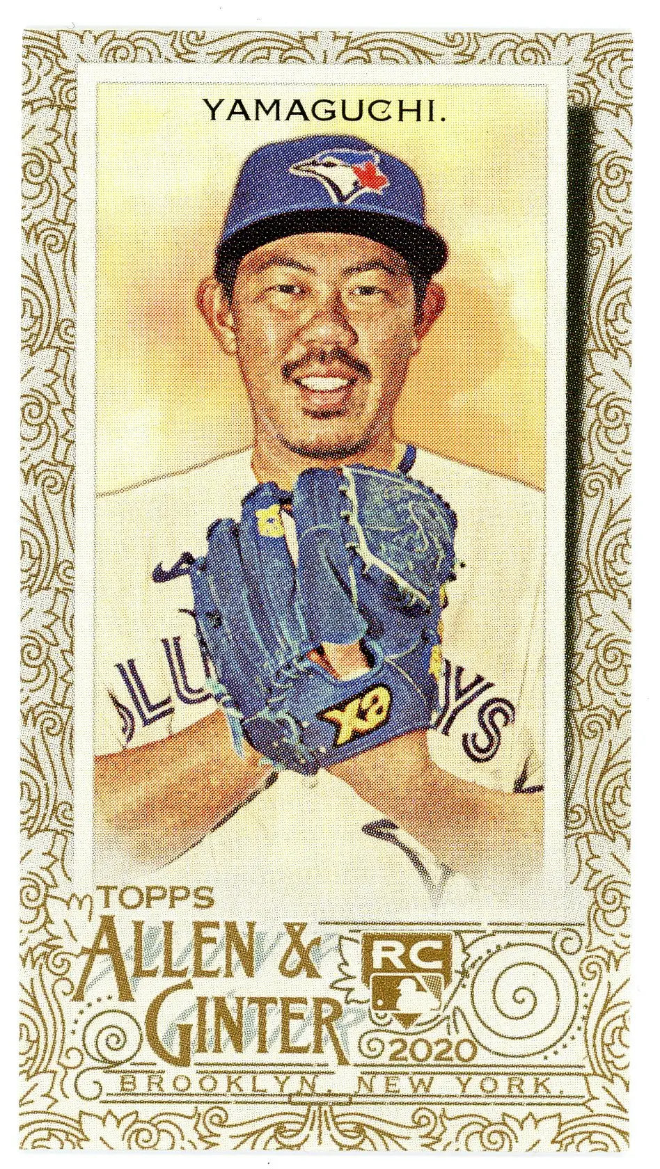 2020 Topps Allen & Ginter #216 Shun Yamaguchi Mini RC Toronto Blue Jays - Baseball Card Single