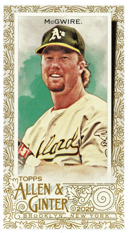 2020 Topps Allen & Ginter #73 Mark McGwire Mini Athletics - Baseball Card Single