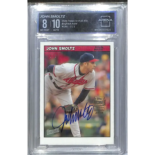2020 Topps Archives #190 John Smoltz NM-MT Auto 1/1 Atlanta Braves