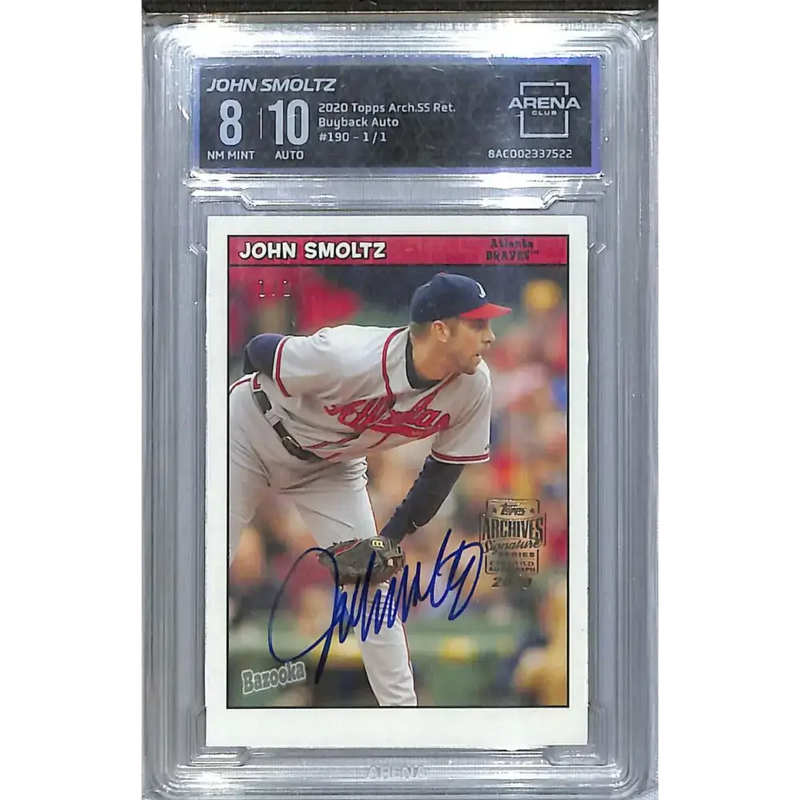 2020 Topps Archives #190 John Smoltz NM-MT Auto 1/1 Atlanta Braves - Baseball Card Single