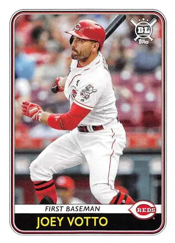 Original gloss of Joey Votto baseball card from Topps Big League 2020 Reds collection