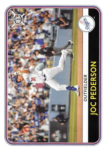2020 Topps Big League Joc Pederson baseball card with original gloss and NM-MT condition