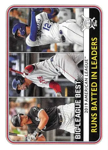 Baseball card featuring Jose Abreu from 2020 Topps Big League White Sox series