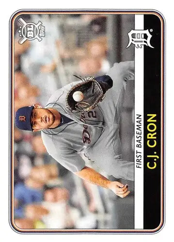 2020 Topps Big League C.J. Cron baseball card Tigers NM-MT collectible