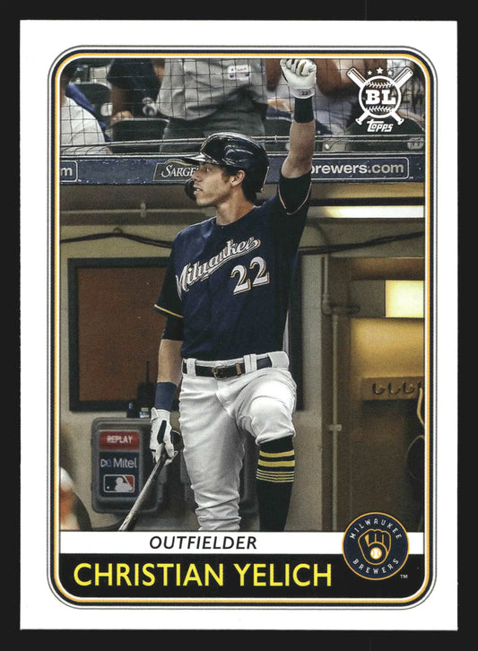 2020 Topps Big League #57 Christian Yelich Milwaukee Brewers - Baseball Card Single