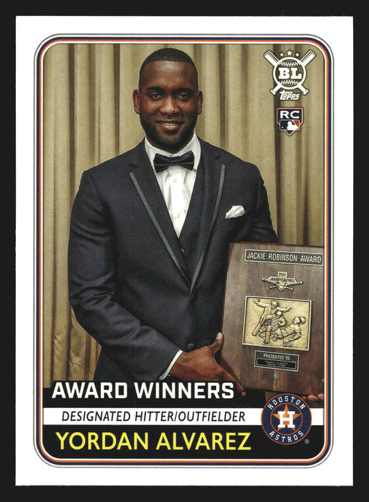 2020 Topps Big League Award Winners Yordan Alvarez #270 Astros RC - Baseball Card Single