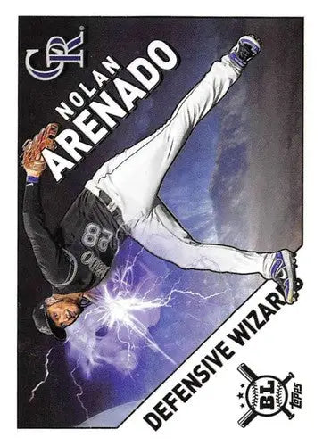 2020 Topps Big League Defensive Wizards Nolan Arenado baseball card Rockies NM MT