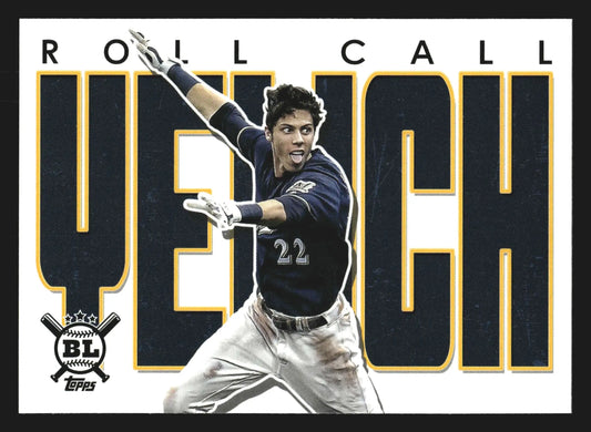2020 Topps Big League Roll Call #RC-8 Christian Yelich Brewers - Baseball Card Single