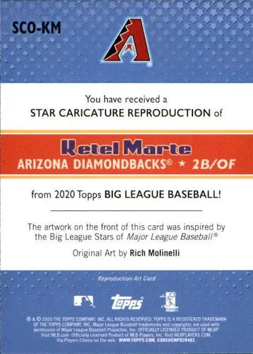 Ketel Marte baseball card with original gloss from 2020 Topps Big League Star series
