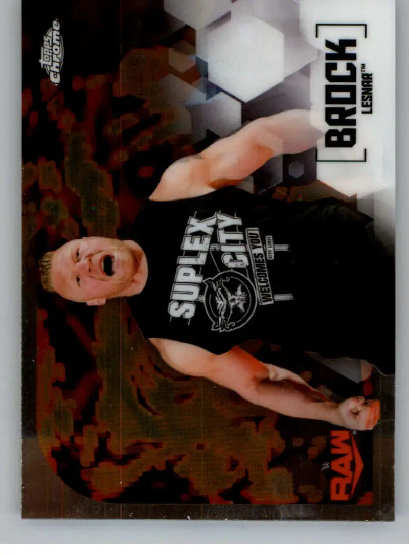 2020 Topps Chrome #16 Brock Lesnar NM-MT Wrestling Card - Other