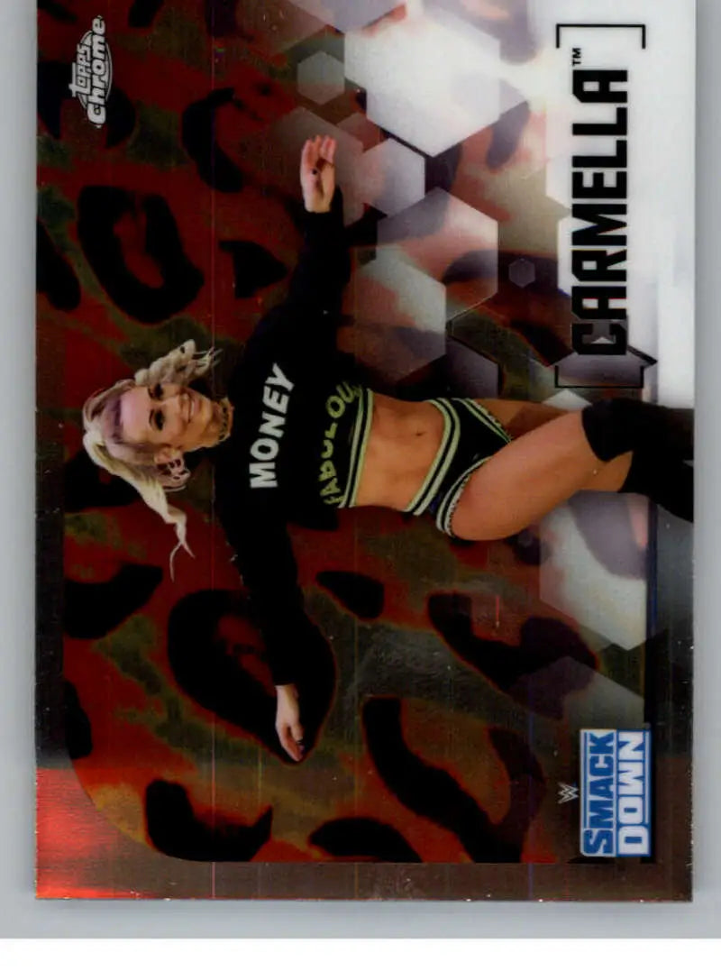 2020 Topps Chrome #18 Carmella NM-MT Wrestling Card - Non-Sports Card Single