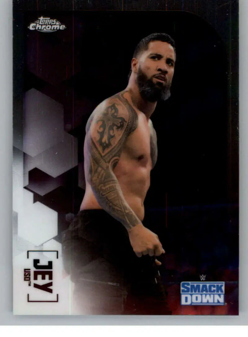2020 Topps Chrome #31 Jey Uso NM-MT Wrestling Card - Wrestling Card Single
