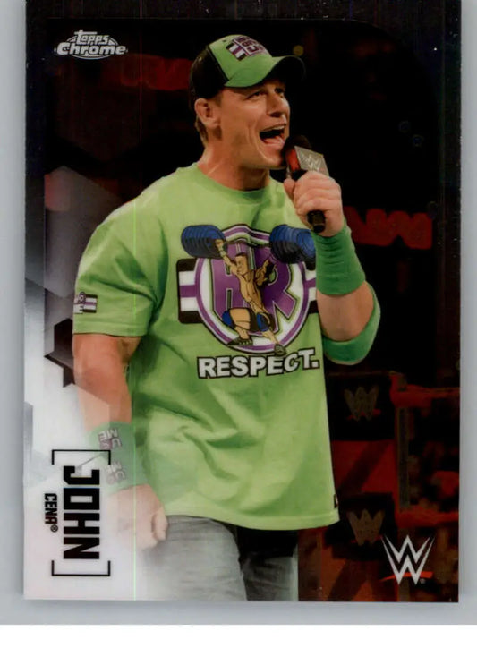 2020 Topps Chrome #33 John Cena NM-MT Wrestling Card - Wrestling Card Single