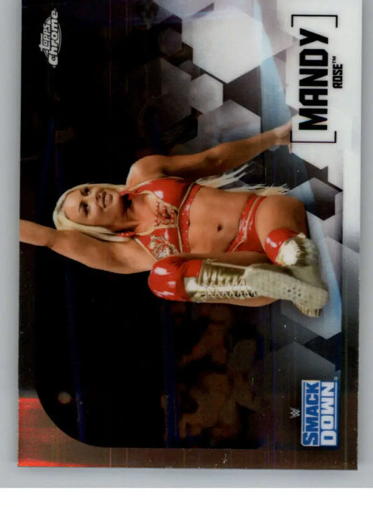2020 Topps Chrome #42 Mandy Rose NM-MT Wrestling Card - Wrestling Card Single
