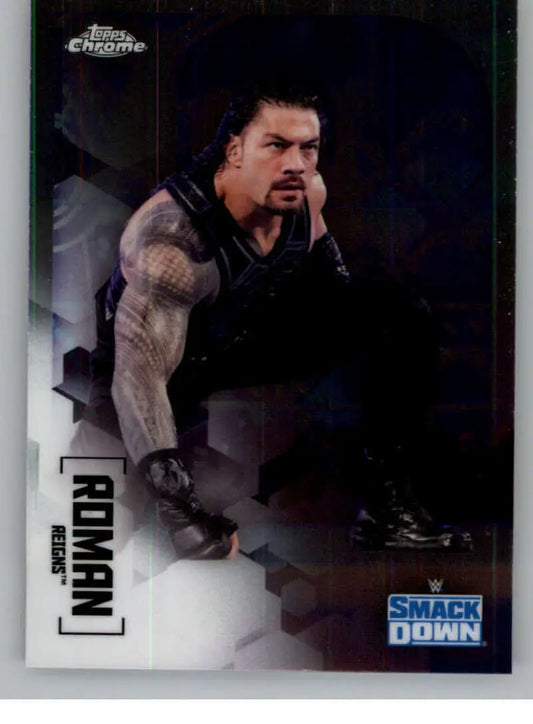 2020 Topps Chrome #50 Roman Reigns NM-MT Wrestling Card - Wrestling Card Single