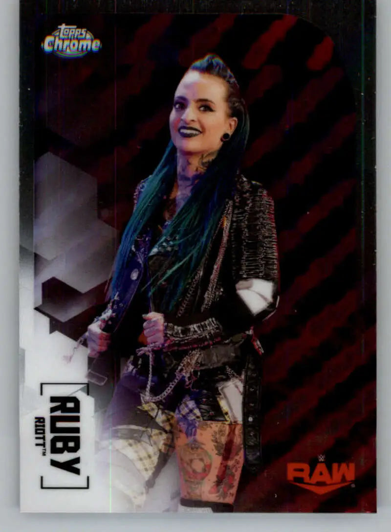 2020 Topps Chrome #53 Ruby Riott NM-MT Wrestling Card