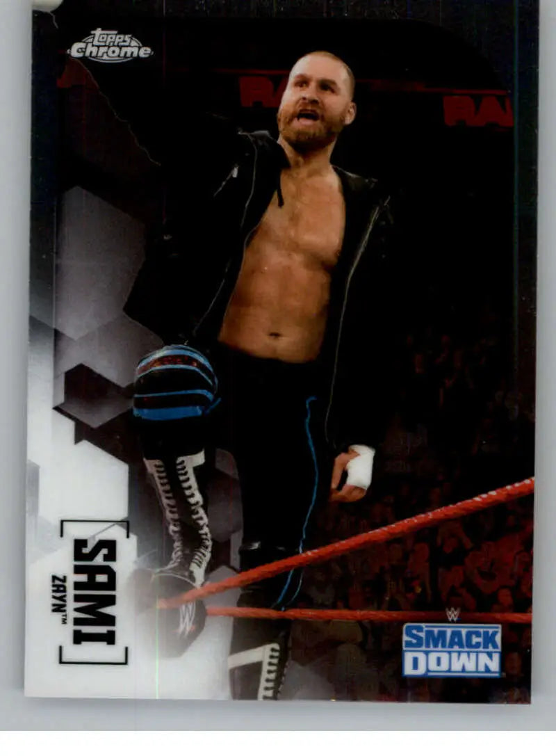2020 Topps Chrome #55 Sami Zayn NM-MT Wrestling Card - Wrestling Card Single