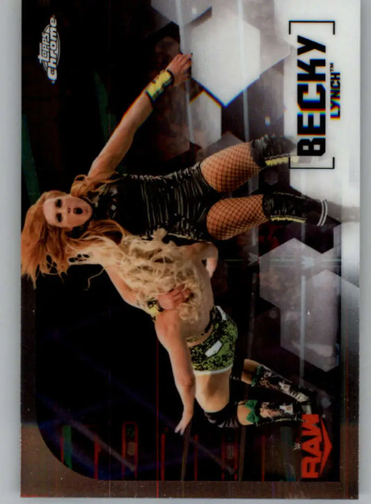 2020 Topps Chrome #9 Becky Lynch NM-MT Wrestling Card - Wrestling Card Single
