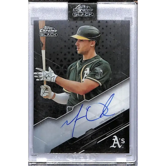 2020 Topps Chrome Black #CBA-MO Matt Olson NM-MT Auto Oakland Athletics Baseball Card - Baseball Card Single