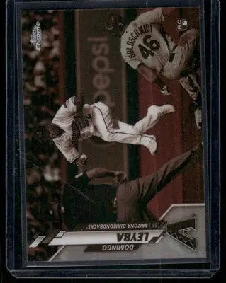 2020 Topps Chrome Domingo Leyba #10 Refractor RC Baseball - Baseball Card Single
